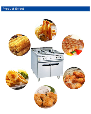 Κατανάλωση αερίου ΥΦΑ/ΦΑ 2,46/3,12Kg/h Εστιατόριο εξοπλισμός μαγειρέματος από ανοξείδωτο χάλυβα