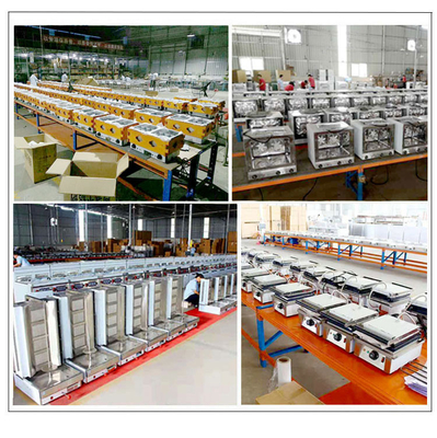 Κατανάλωση αερίου ΥΦΑ/ΦΑ 1,58/2,28Kg/ώρα Εστιατόριο εξοπλισμός μαγειρικής με χωρητικότητα 100Kg