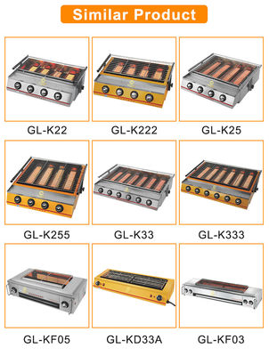 Ατσάλι GL RH Εμπορική σχάρα αερίου με εξοπλισμό λειτουργίας LPG/NG