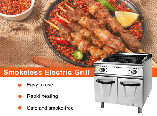 Ατσάλι GL RH Εμπορική σχάρα αερίου με εξοπλισμό λειτουργίας LPG/NG