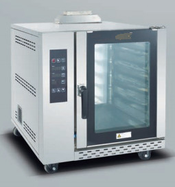 220V/3N~380V 12KW Ηλεκτρονικός ηλεκτρικός φούρνος καύσης θερμού αέρα με 10 δίσκους ανά κατάστρωμα σε θερμοκρασία 5~300C
