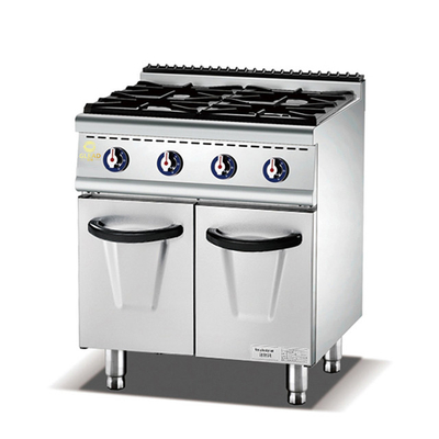 4pcs Burns Εμπορικό εξοπλισμό ξενοδοχείου 800*708* 850 100 LPG/NG Δύναμη 3,5kw×2 /5kw×2