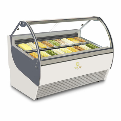 Ιταλική μονάδα ψύξης με ψύξη αέρα 18pcs με βάση μαρμάριου / ανοξείδωτου χάλυβα