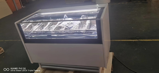 6 Ιταλικός εξοπλισμός ψύξης με εξαερισμό -16°C έως -18°C 1050W Δύναμη 220-240V Παγωτό παγωτό οθόνη.