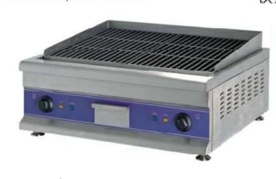 Ασημένιο και Λευκό 220-240V Σιδηρούνιος Λάβα Ροκ Grill Ψηφιακό Πίνακα Ελέγχου Θερμοκρασία 500 έως 700 βαθμούς