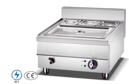 220-240v 50hz Silver Bain Marie με λειτουργία θέρμανσης με ελεγχόμενη θερμοκρασία 0.C ~ 100.C