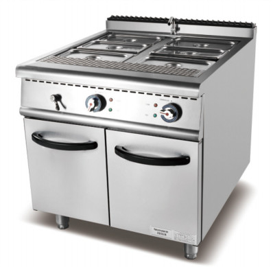 Ατσάλι από ανοξείδωτο ατσάλι 220-240v 50hz Bain Marie για τη διατήρηση και θέρμανση της σούπας σε θερμοκρασία από 0,0 oC έως 100 oC