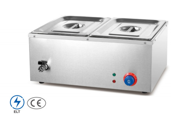 Ηλεκτρικό Silver Bain Marie για εστιατόριο μαγειρική Περιοχή θερμοκρασίας 0 °C έως 100 °C