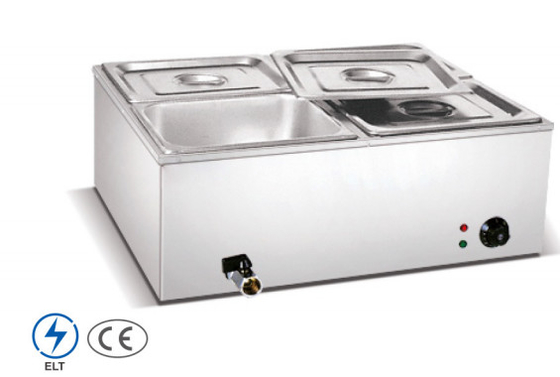 Εμπορικά ατσάλινα Bain Marie για θέρμανση σούπας 0-100°C 220-240V Ηλεκτρικό καύσιμο