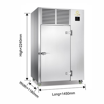 Βιομηχανικά ψυγεία/ψυγεία 2700W με 15 δίσκους Περιοχή θερμοκρασίας 3~40°C