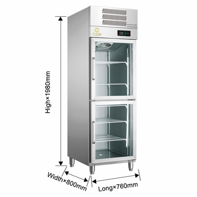 220-240V 2N-50HZ Δείκτης ψύξης αέρα Θερματικά ντουλάπια ψύξης 1000/1200 Όγκος 700W Δύναμη 5~0°C Θέρμανση