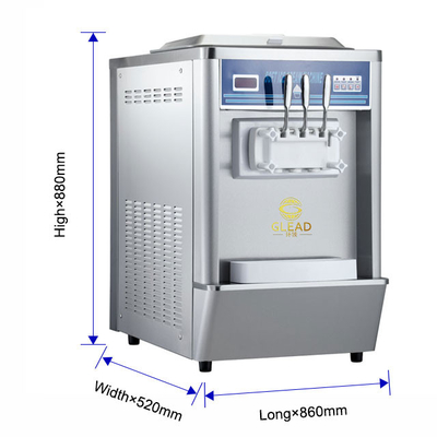 1.7kW βιομηχανική μονάδα ψύξης για 2x5.8L Hopper 12-18kg/h Ποσοστό παραγωγής 220-240V τάση