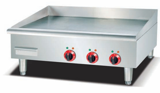 220-240V 50Hz Ασημένιο Ηλεκτρικό Griddle με εύρος θερμοκρασίας 0 °C έως 100 °C