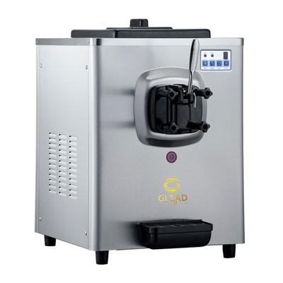 1.6L ψυγείο Μηχανή μαλακού παγωτού με 5L Hopper 220-240V τάση 100-150 φλιτζάνια την ώρα