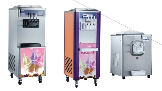 Μηχανή μαλακού παγωτού 6-8kg/h Παραγωγή 5L Hopper για προψύξη και διατήρηση τη νύχτα