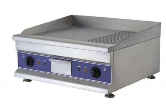 Ασημένιο Ηλεκτρικό Εστιατόριο Griddle Ατσάλι Grill με ακριβή έλεγχο θερμοκρασίας