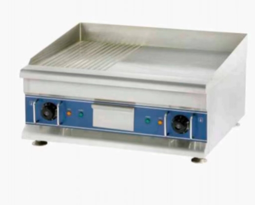 220-240v 50hz Silver Griddle Εστιατόριο εξοπλισμός μαγειρέματος για έλεγχο θερμοκρασίας