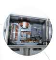 1.1KW Δυνατότητα Μηχανή επεξεργασίας λαχανικών 380V Ηλεκτροκινητήρα ισχύ 175kg καθαρό βάρος Ψηφιακή οθόνη λαχανικών