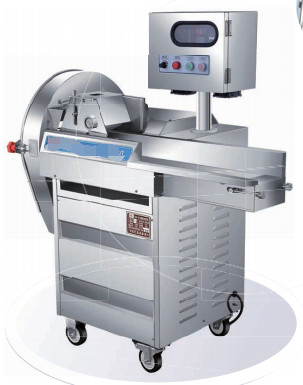 Ηλεκτρική 304 Stainless Steel Vegetable Slicer 380V Ψηφιακό εξοπλισμό οθόνης 170mm Μέσα από το φυτικό κομματάκι