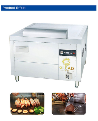 Ιαπωνικό αέριο Arc Teppanyaki SS304 Εμπορικό εξοπλισμό ξενοδοχείων με ΥΦΑ/Φυσικό Αέριο 130KG N.W.