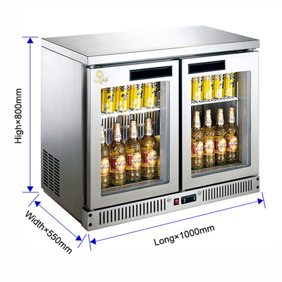 8.C Θερμοκρασία 340W N.W 130KG Εμπορικό μπαρ Ψυγείο με ψύξη αέρα για ξενοδοχεία