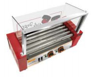 Μηχανή ψήσιμο ζεστών σκυλιών 240V/50HZ με 5/7/9 κυλίνδρους ανεξάρτητο έλεγχο θερμοκρασίας για τέλεια ψητό ζεστό