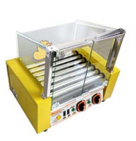 Μηχανή ψήσιμο ζεστών σκυλιών 240V/50HZ με 5/7/9 κυλίνδρους ανεξάρτητο έλεγχο θερμοκρασίας για τέλεια ψητό ζεστό