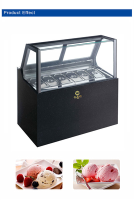 Φαν ψύξη 1100W μηχανή παγωτού ψυκτικό R404a -18~-22°C θερμοκρασία εξοπλισμός ξενοδοχείου