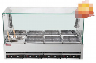 Ατσάλινος Κάντο κουζίνα 9KW 220V 50-60HZ λειτουργία βρασμού τέσσερα / έξι / οκτώ κουτιά