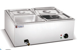 220-240V/50-60HZ τάση Εμπορικό εξοπλισμό μαγειρέματος με 2 δεξαμενές Ηλεκτρικό Bain Marie