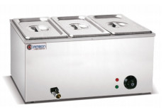 220-240V/50-60HZ τάση Εμπορικό εξοπλισμό μαγειρέματος με 2 δεξαμενές Ηλεκτρικό Bain Marie