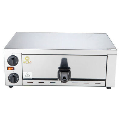Commercial 12 Inch Stainless Steel Control Knob Accurate Temperature Control Single Layer Electric Pizza Oven